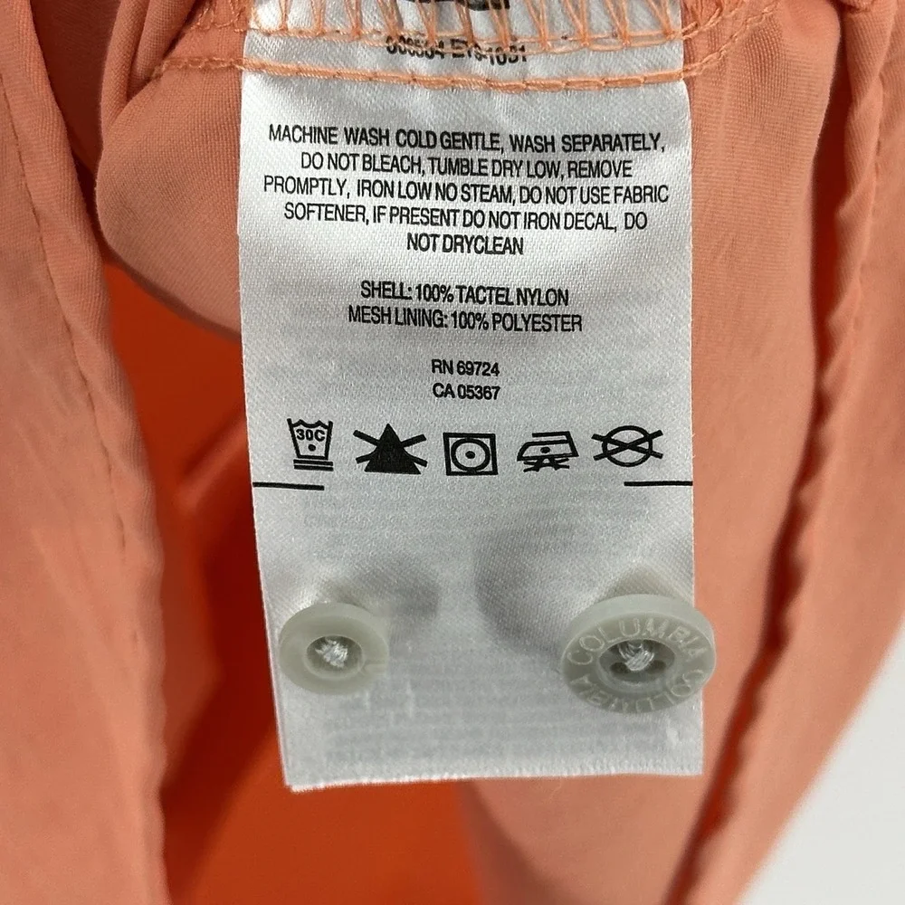 Columbia PFG Bahama Shirt Men's Short Sleeve Orange Breathable Fishing Size XL
